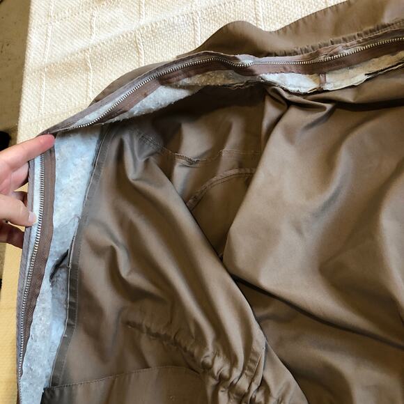 VTG Misty Harbor Tan Trench Coat Rain Jacket 6 Small Minimalist Preppy 90s Short - Picture 9 of 11